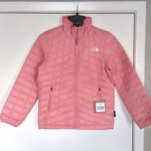🆕 The North Face Youth Kids Thermoball ECO FZ Lightweight Jacket, MD-Mauve Glow